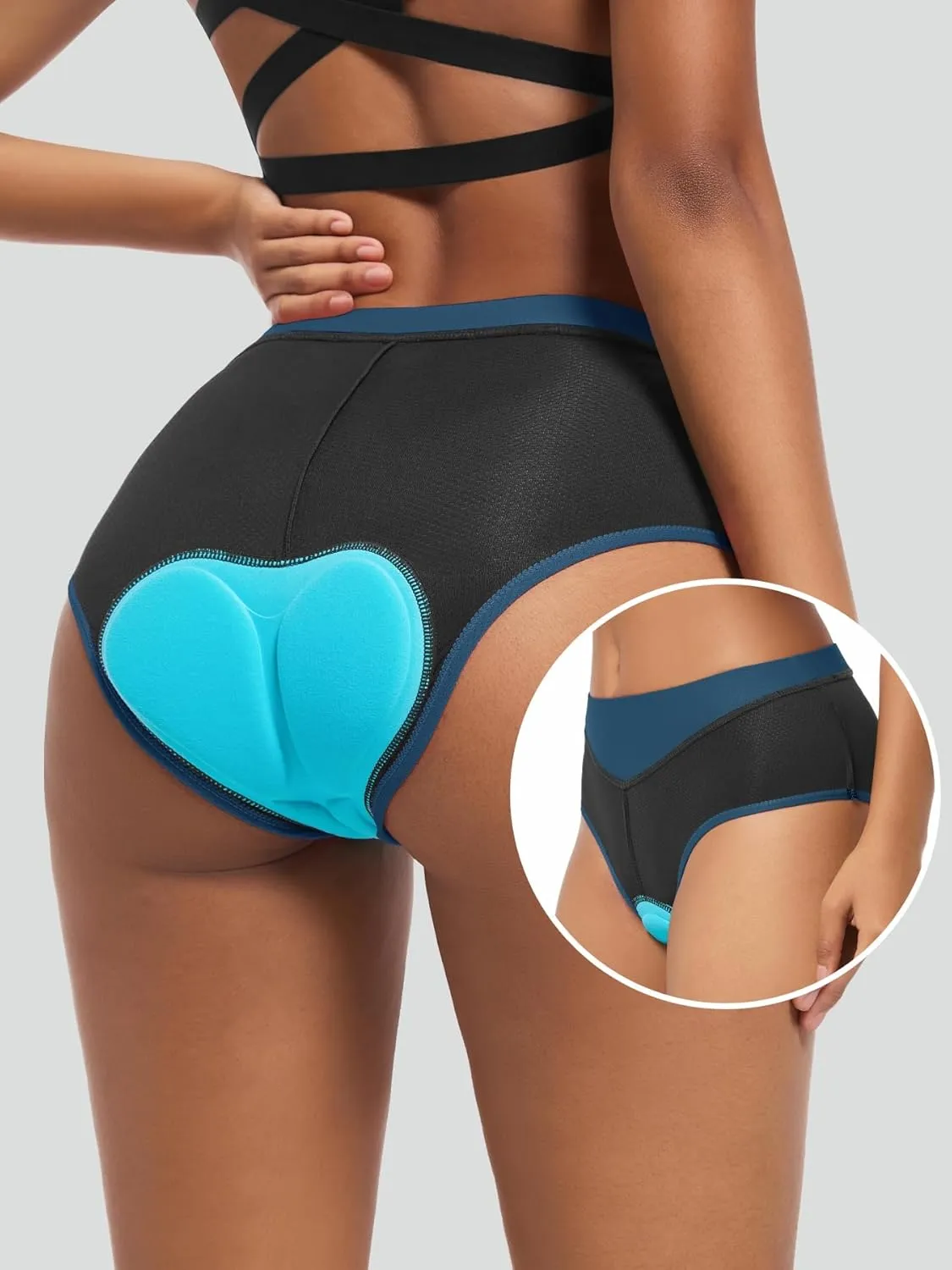 Women's Cycling Underwear 4D Padded Bike Shorts Lightweight Bicycle Biking Undershorts Breathable Ergonomic Design