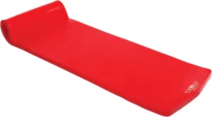 WOW Sports Dipped Foam Mat, Floating Pad for Lakes & Swimming Pools, Adult Pool Float, 6 Foot Long Versatile Mat for Yoga & Camping (Red)
