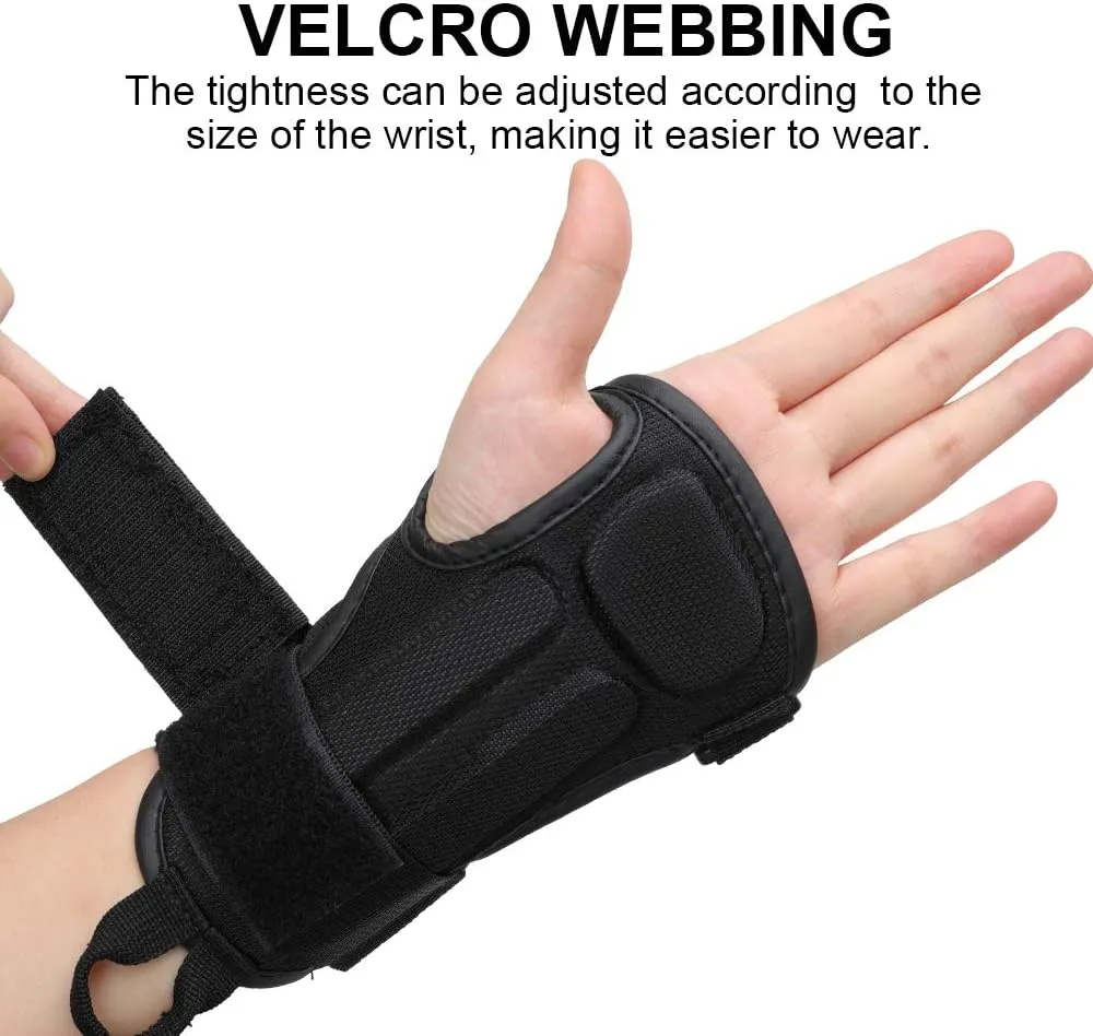 Wrist Guard, Wrist Support for Roller Skating Snowboarding Skateboarding , Protective Gear Wrist Brace for Adults/Kids/Youth (1 Pair)