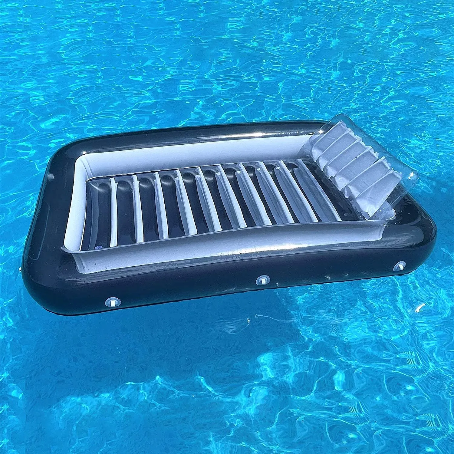 XL Floating Pool Bed, Inflatable Water Lounger Raft