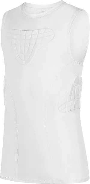 Youth Padded Compression Shirt Vest Rib Chest Protector Football Baseball