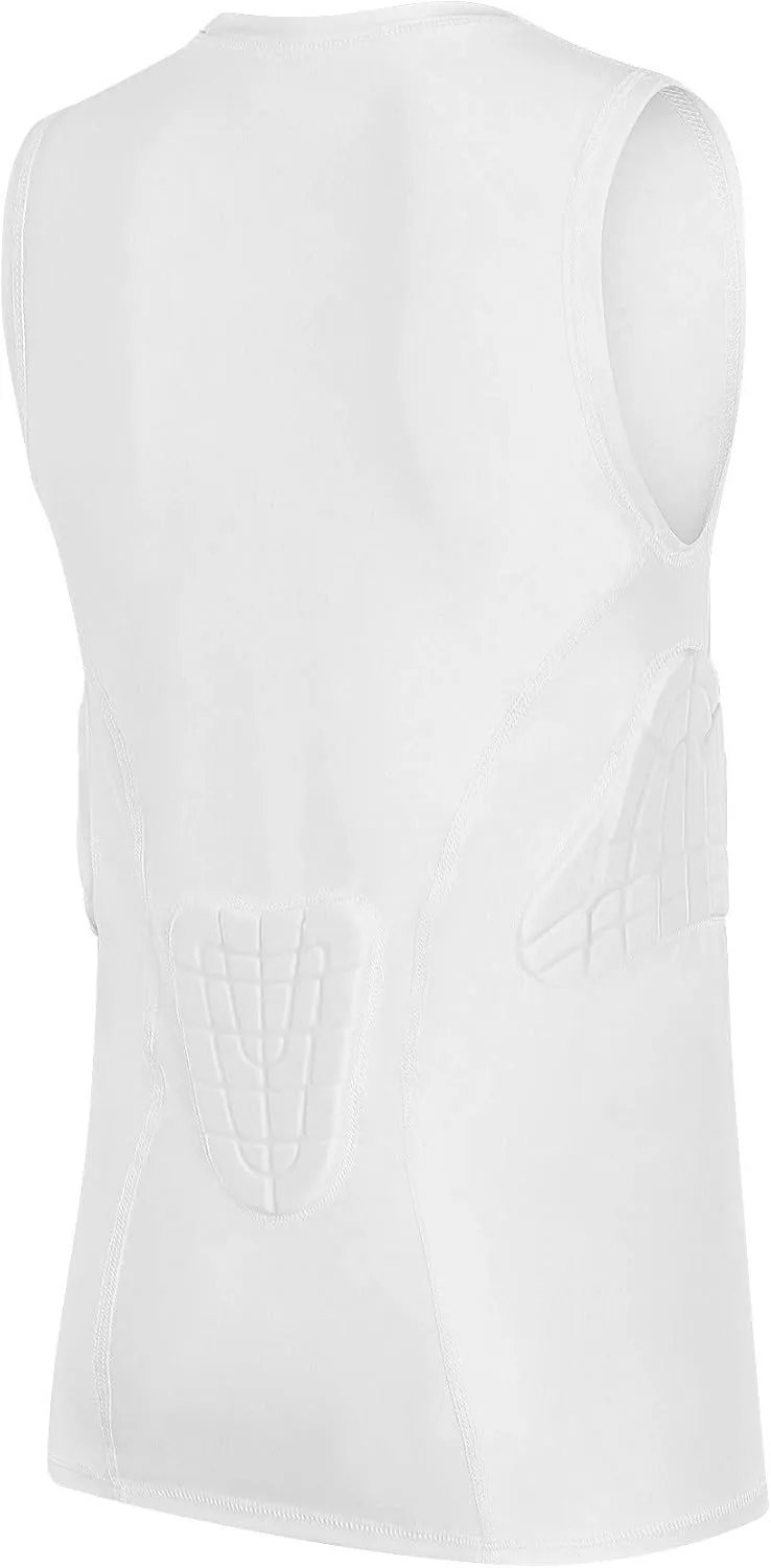 Youth Padded Compression Shirt Vest Rib Chest Protector Football Baseball