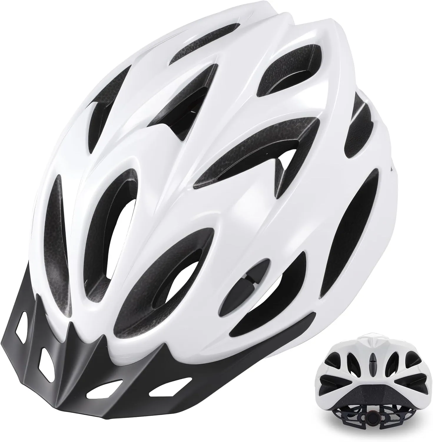 Zacro Adult Bike Helmet Lightweight - Bike Helmet for Men Women Comfort with Pads&Visor, Certified Bicycle Helmet for Adults Youth Mountain Road Biker