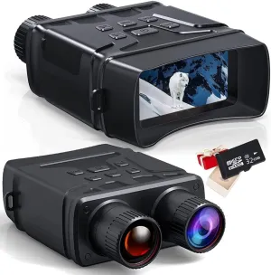 ZALix HD Infrared Digital Night Vision Goggles 984ft/300M Hunting Binoculars for Adults Night Vision and Day Military with 2.4" Screen 32GB Card with Photo/Video Recording in 100% Darkness