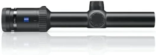 ZEISS Conquest V6 1-6x24 Riflescope with Illuminated Plex Reticle (#60) - Capped Turrets - Fixed Parallax - .5 MOA, Single Turn